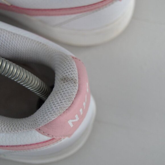 Nike Pink White Sneakers Women's 9 Court Vision Low Top Shoes CD5434-110 - Picture 9 of 10